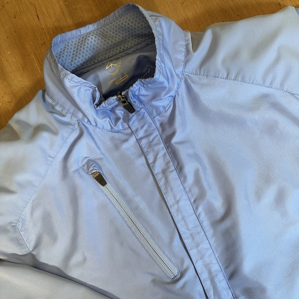 Zero Restriction Pullover Men's Medium Light Blue… - image 1